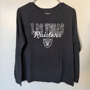 NFL Las Vegas Raiders Women’s Pajama Long Sleeve Top
